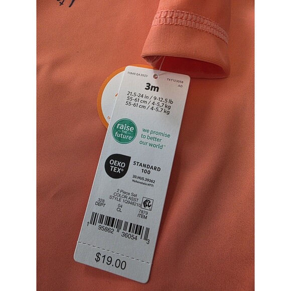 New Infant Boys Carter's Swim Rash Guard Set 3 month UPF 50 Beach 3M NWT - Picture 3 of 4